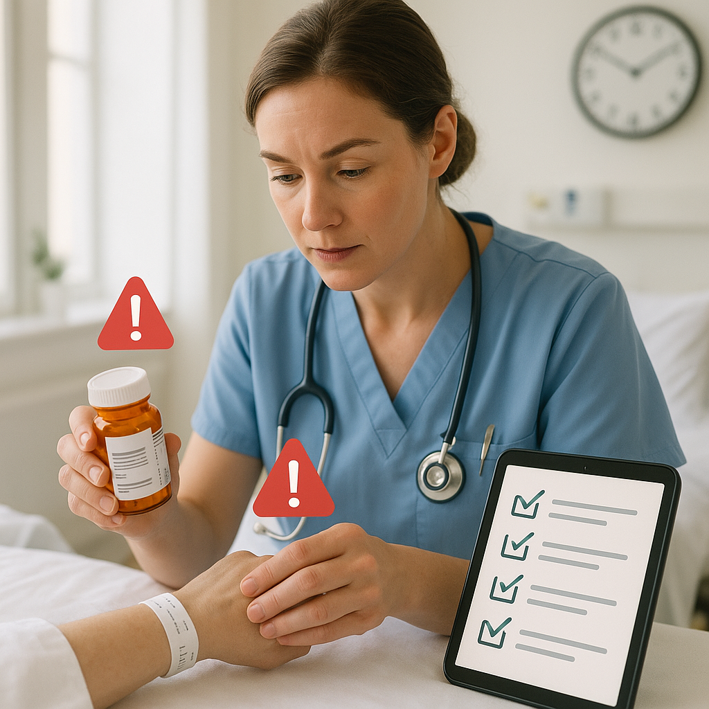 Caring Nurse's Precise Check