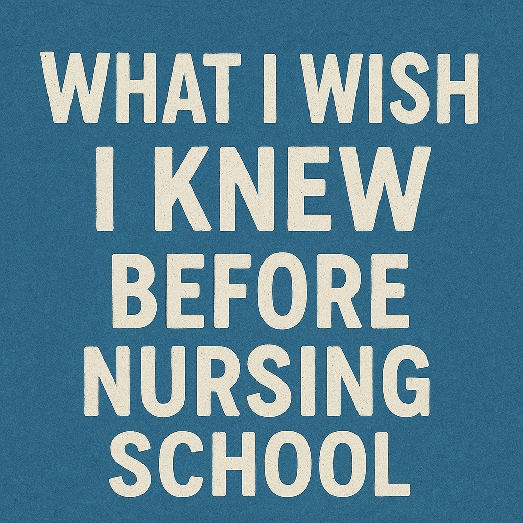 What I Wish I Knew Before Nursing School