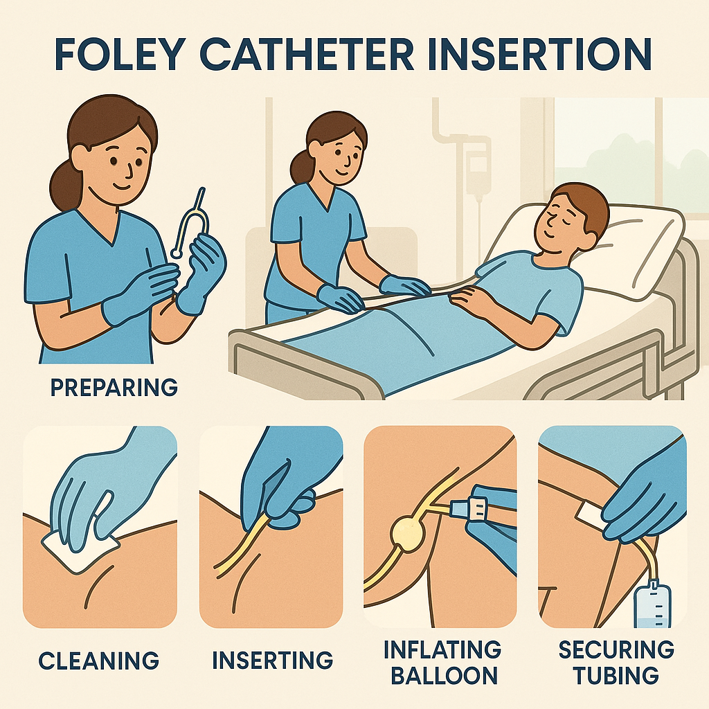 Foley catheter insertion nursing guide