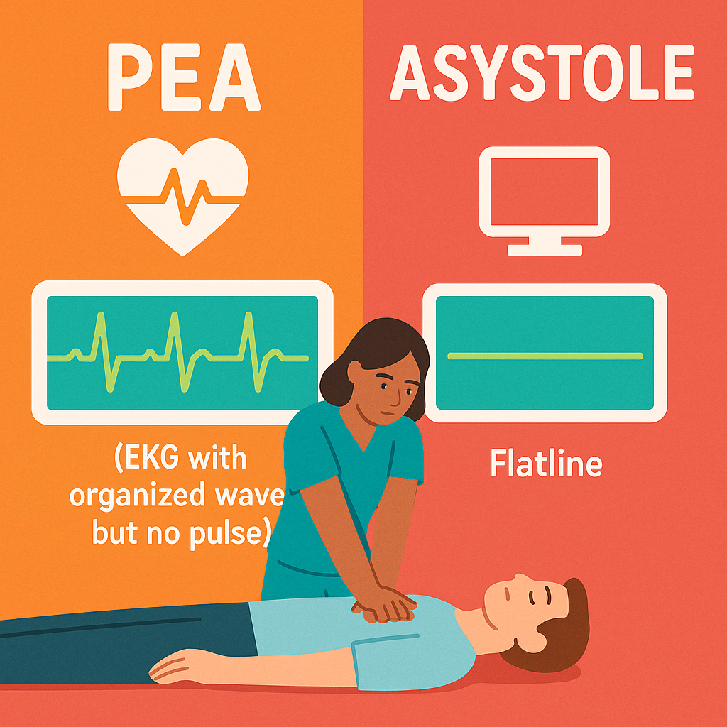 PEA vs. Asystole Nursing