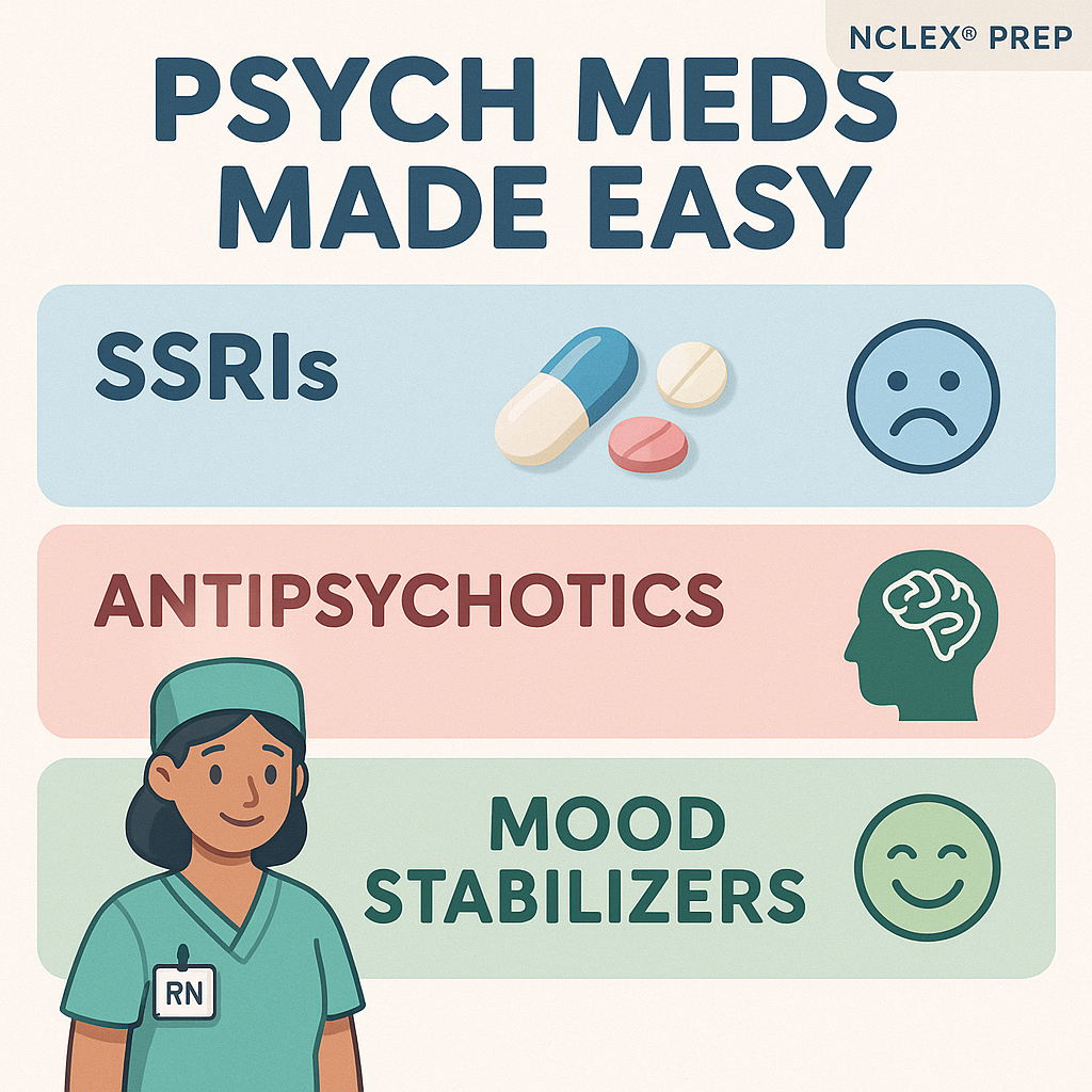 Psych meds overview for nurses