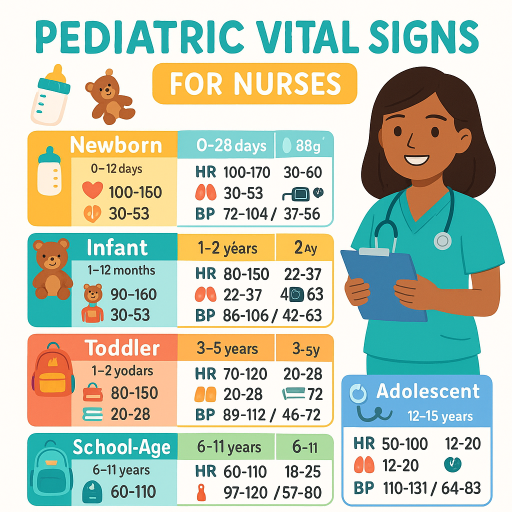 pediatric vital signs by age