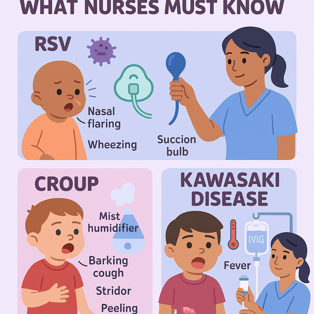 childhood illnesses RSV Croup Kawasaki