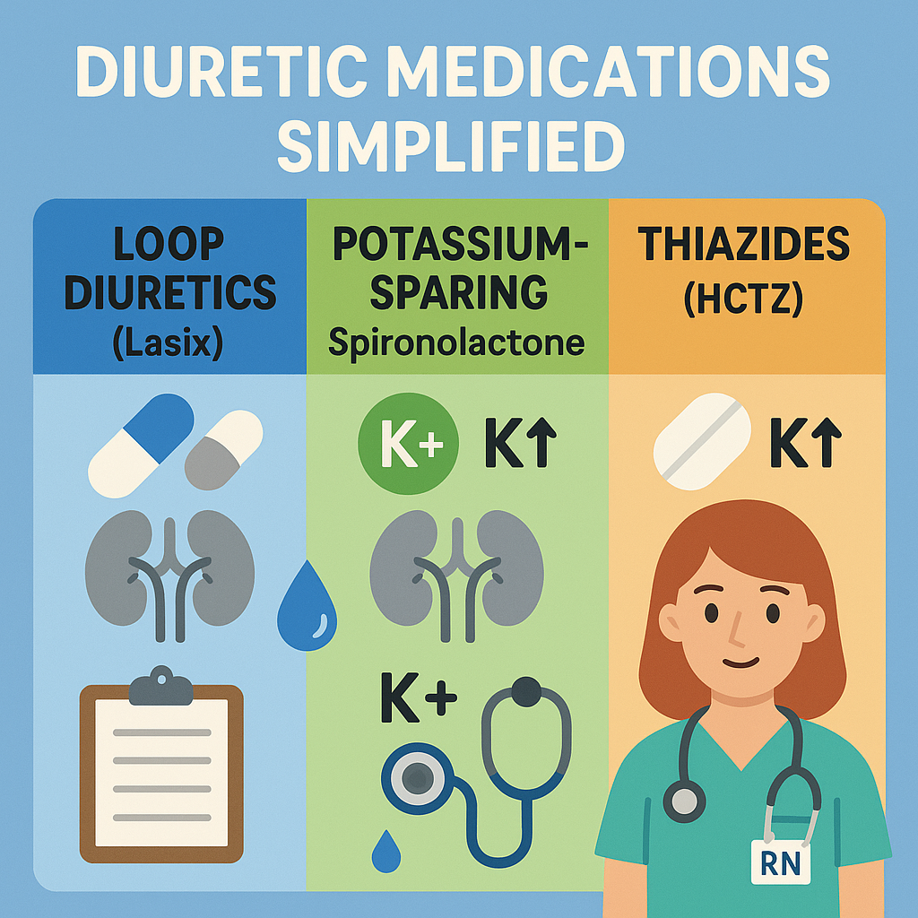 Diuretic medications for nurses