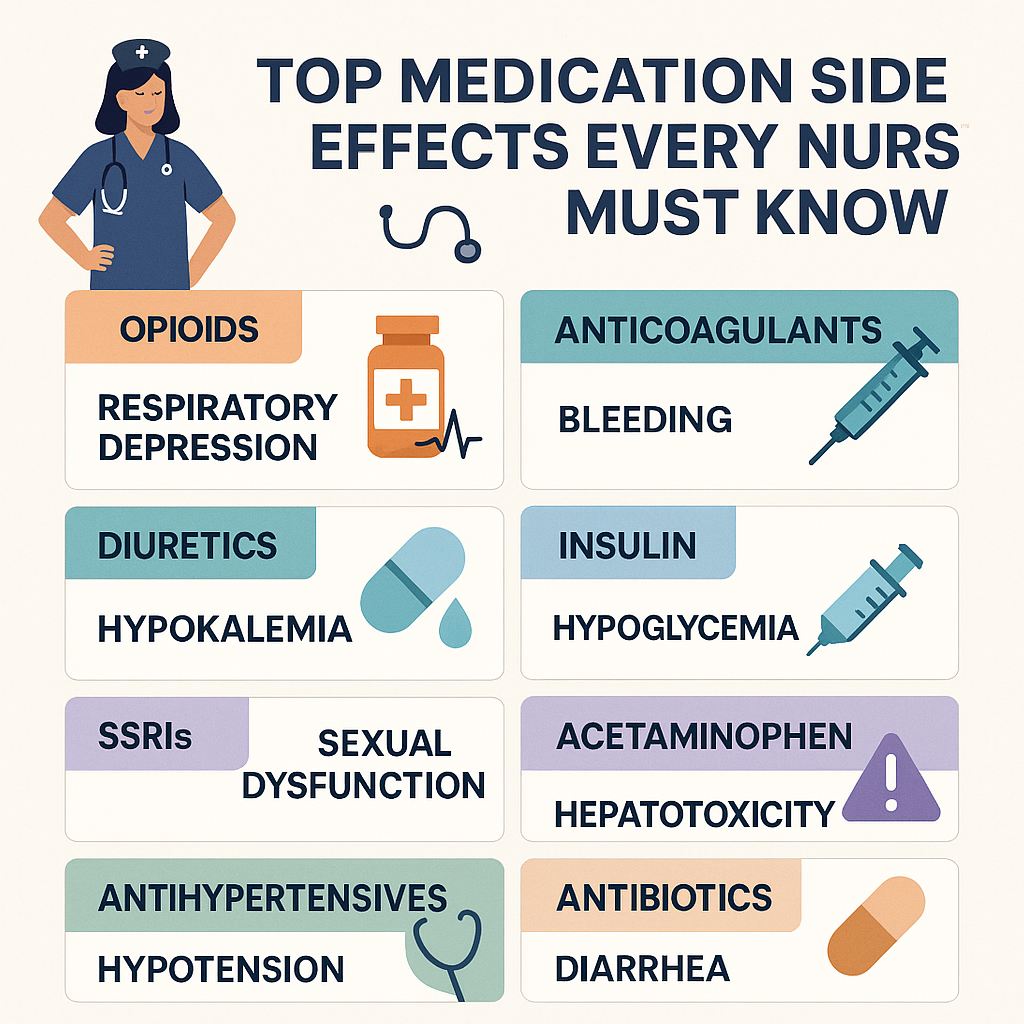 Medication side effects for nurses