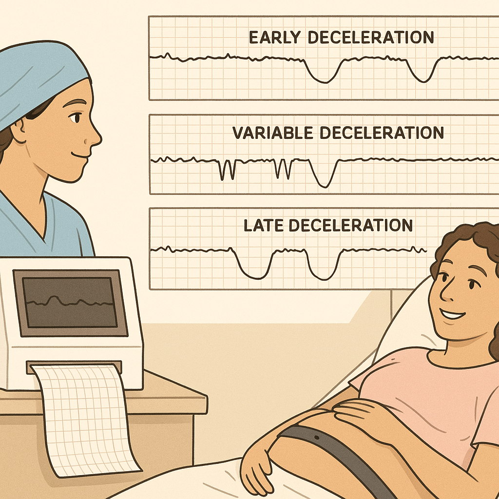 fetal heart rate decelerations nurse guide