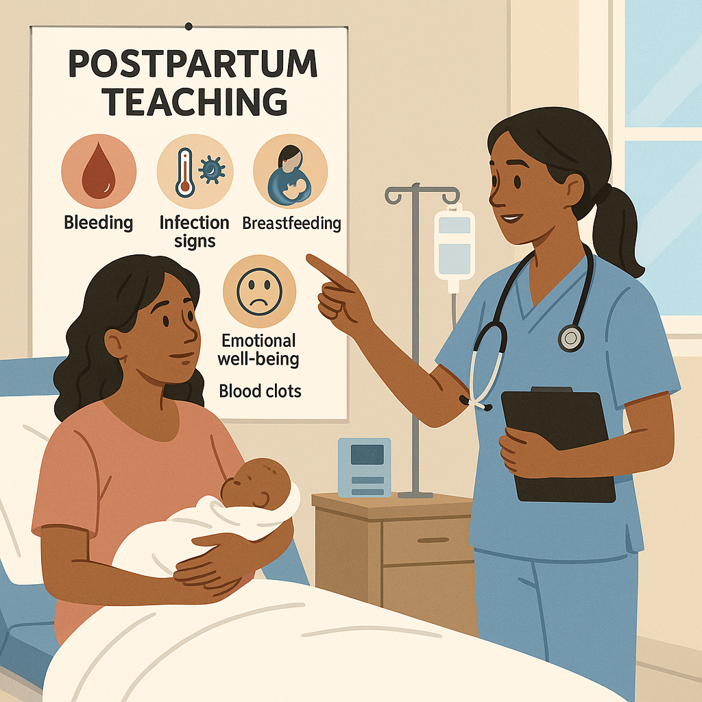 Postpartum nursing teaching points