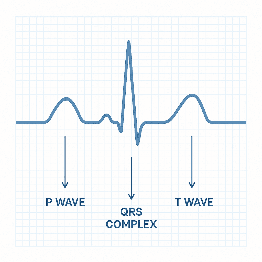 P Waves QRS and T Waves
