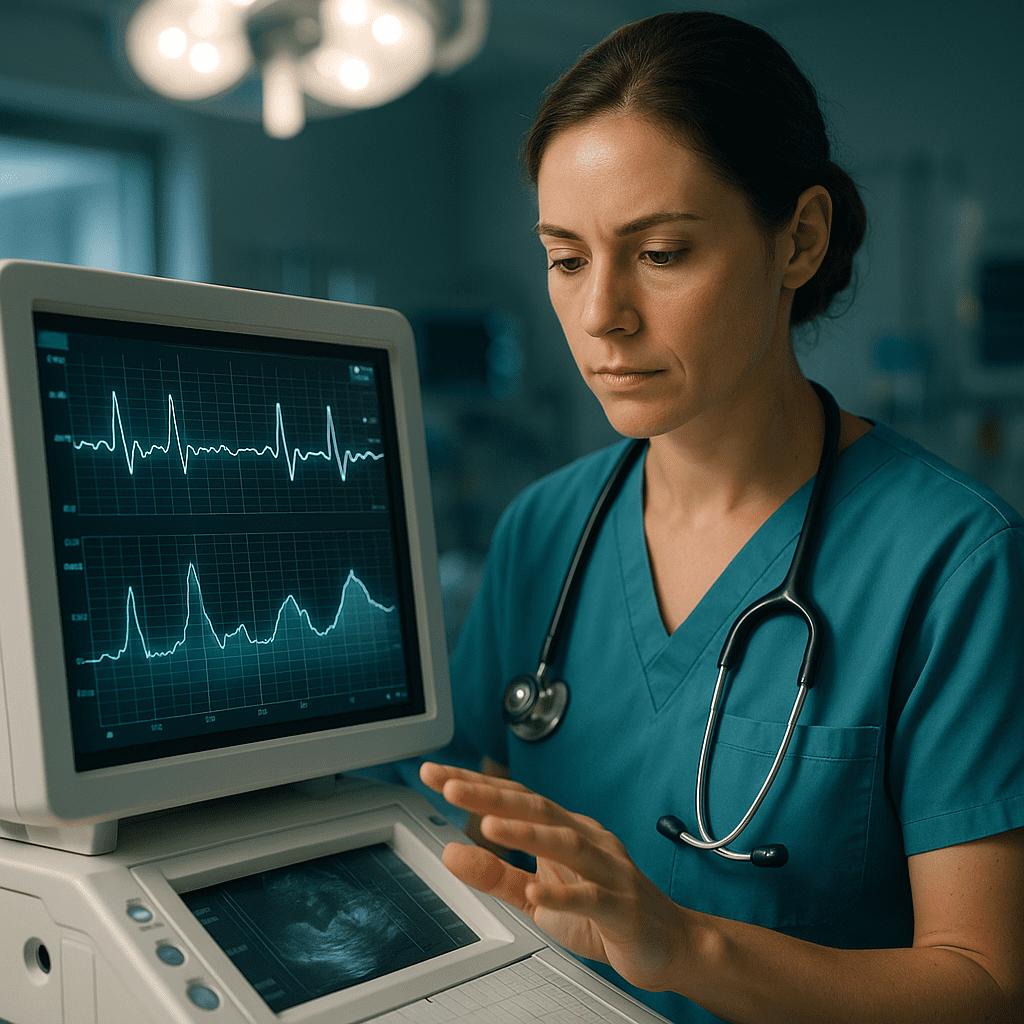 Fetal heart monitoring NCLEX