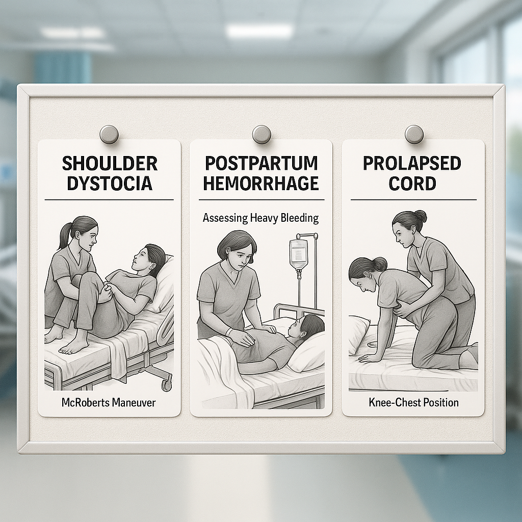 OB emergency quick cards
