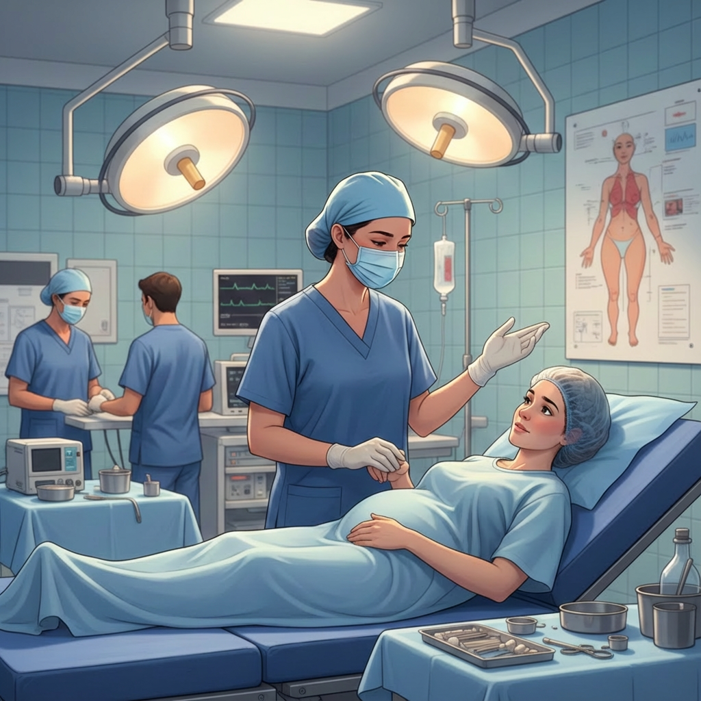 Cesarean birth anxiety nursing