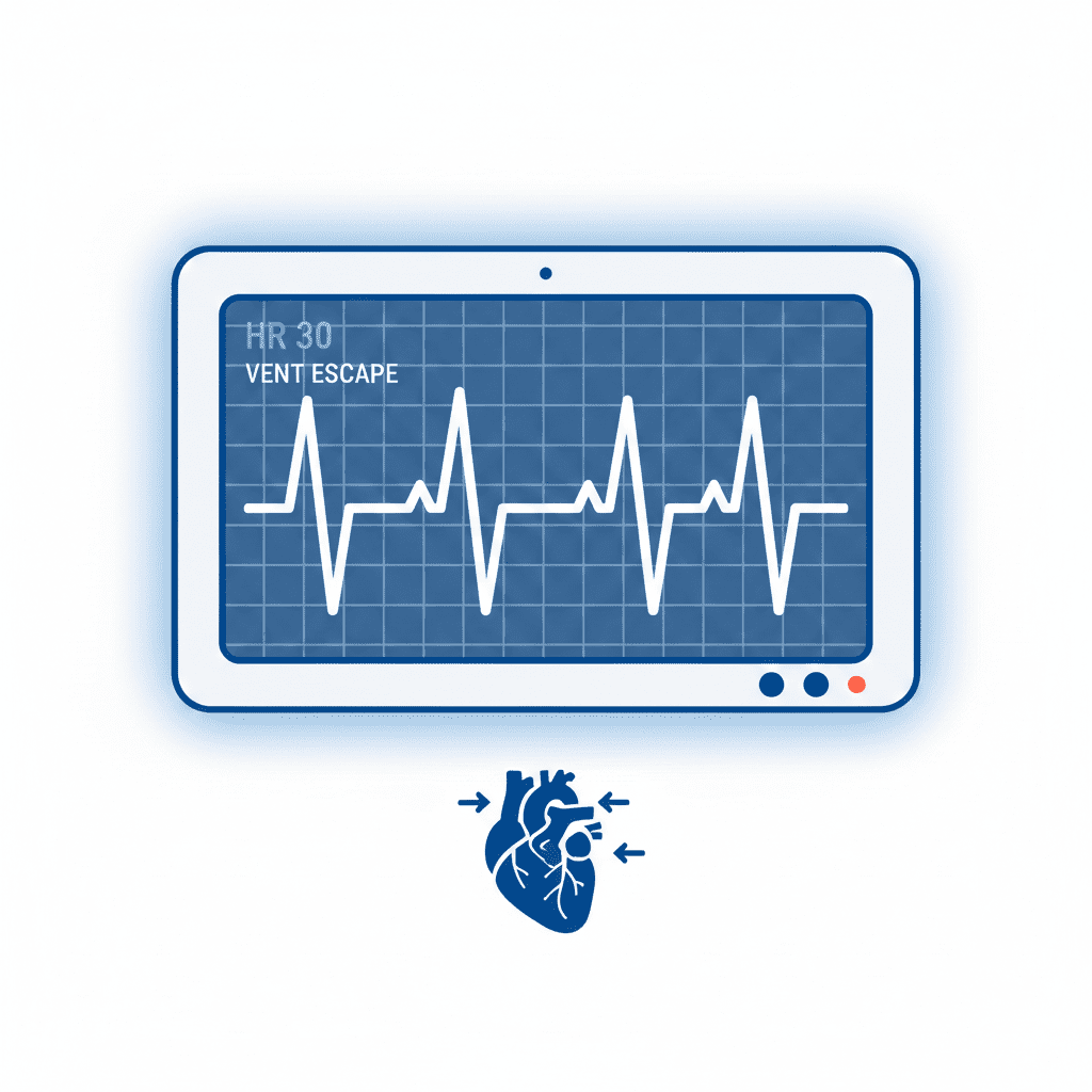 ventricular escape rhythm