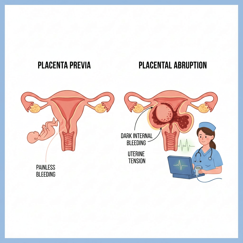 Placenta Previa vs Abruption