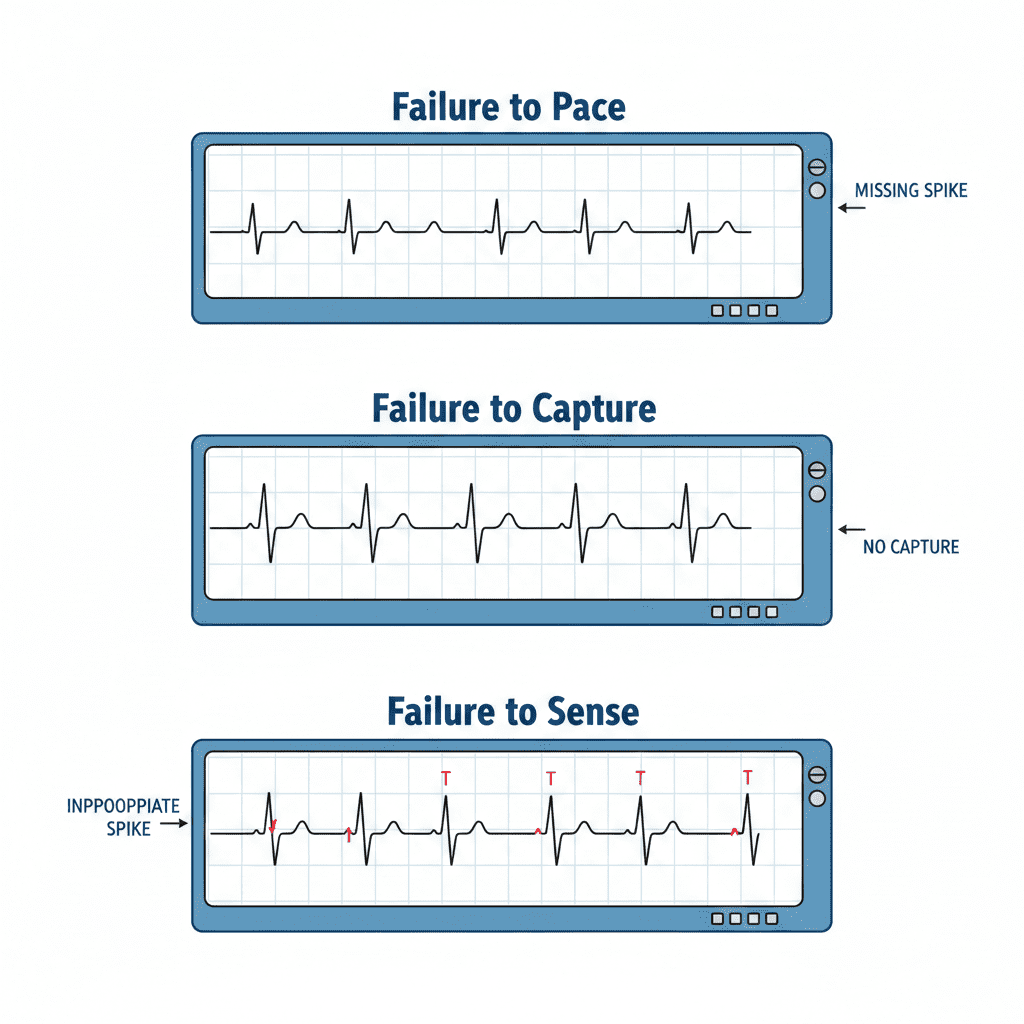 Pacemaker Malfunction on ECG