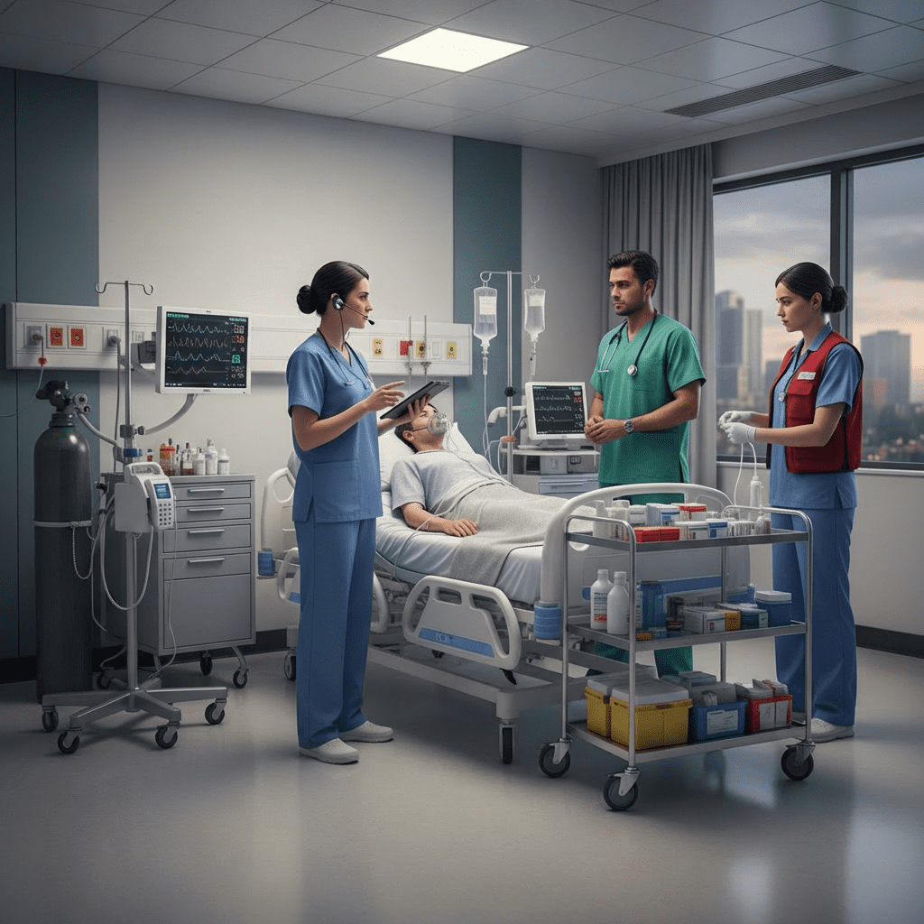 Nursing role during rapid response calls