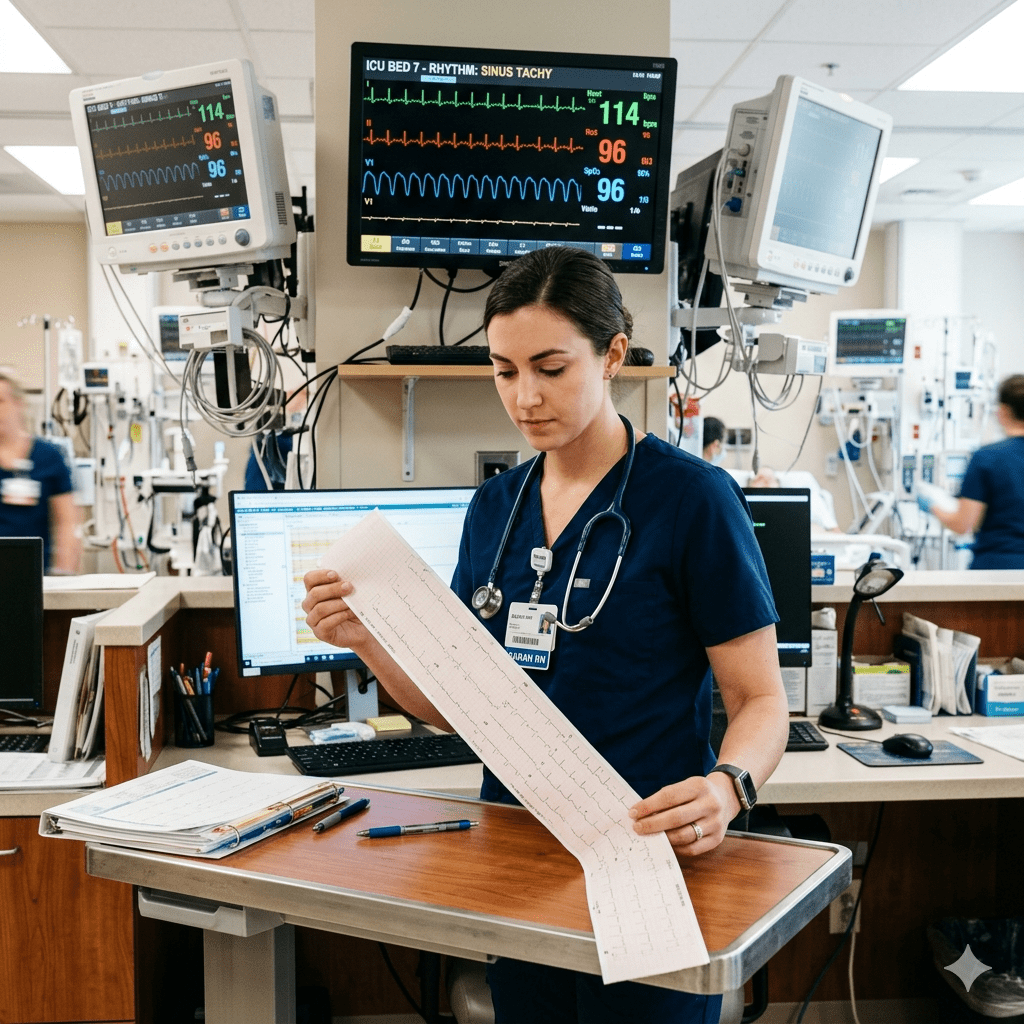 ECG signs of pulmonary embolism