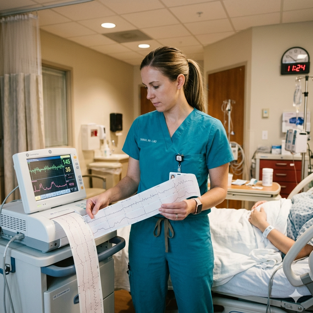 fetal heart rate decelerations nursing