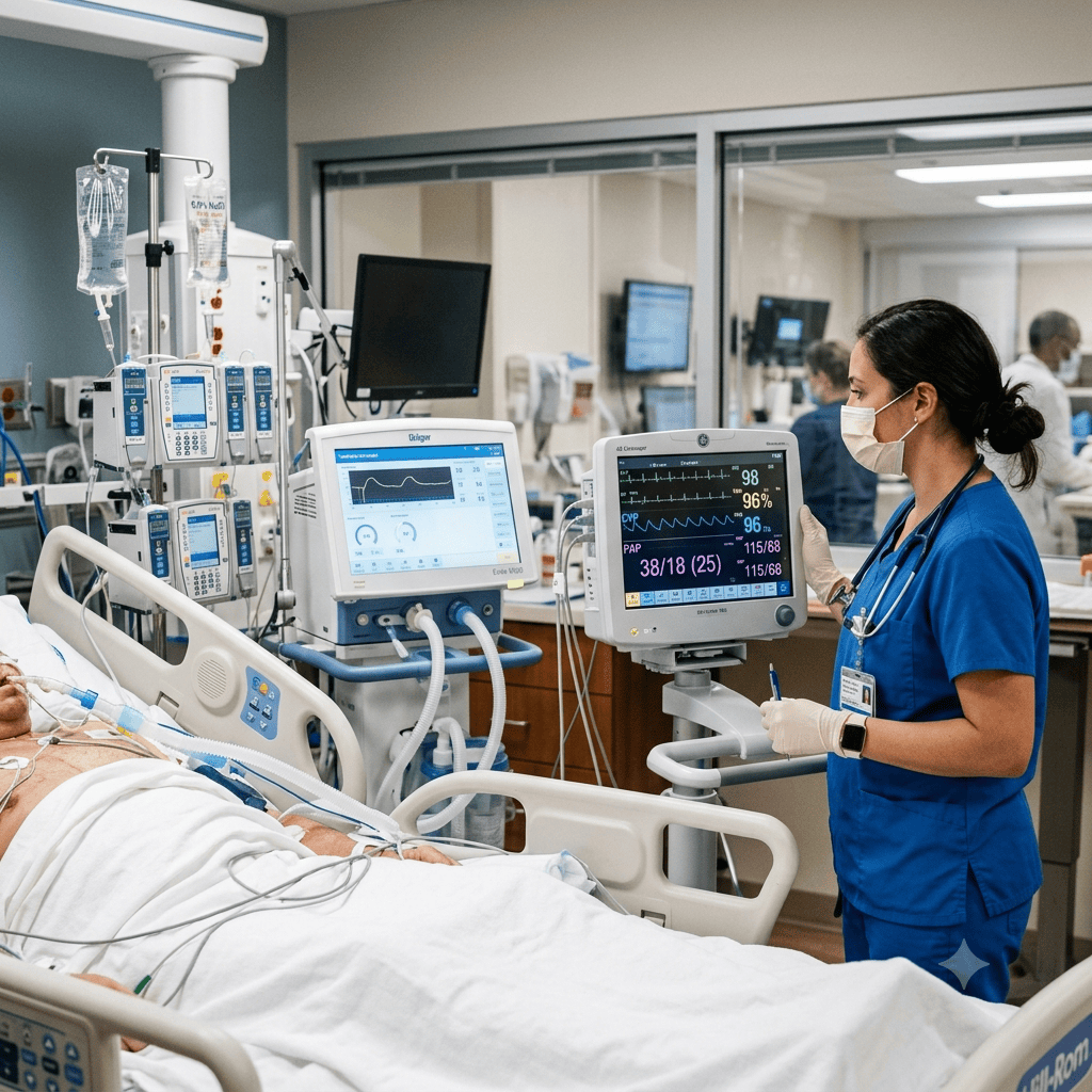 acute right ventricular failure nursing