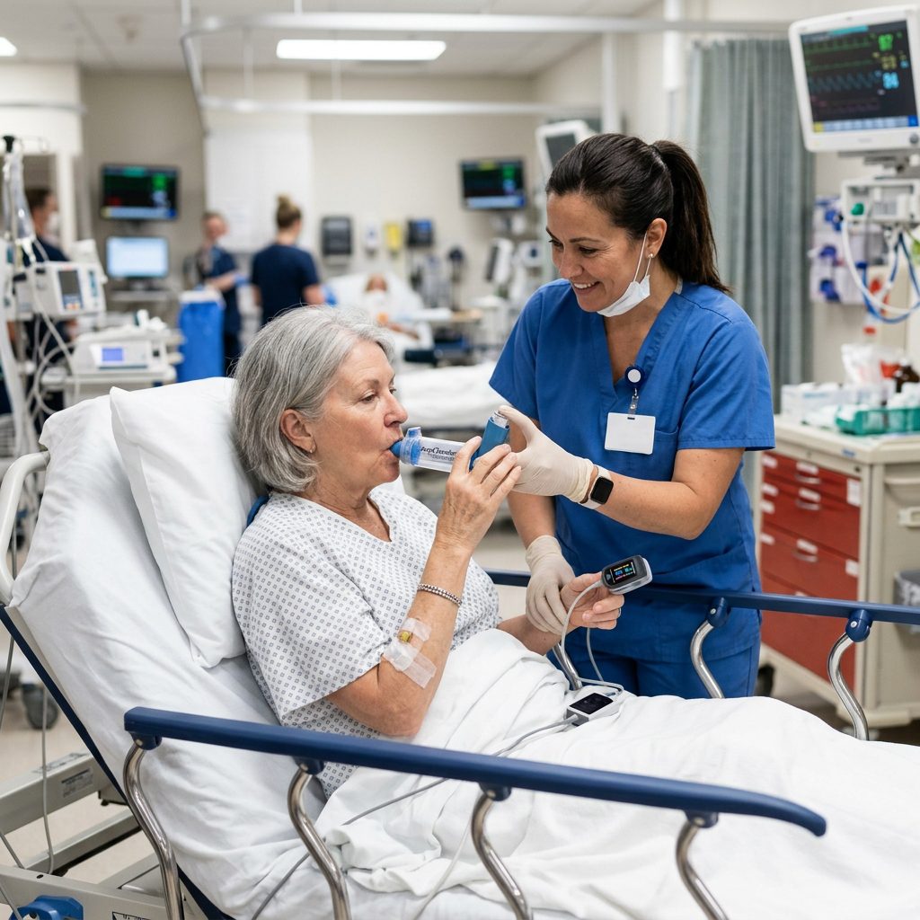 asthma exacerbation nursing